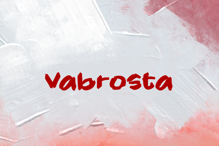 Preview of v Vabrosta Font