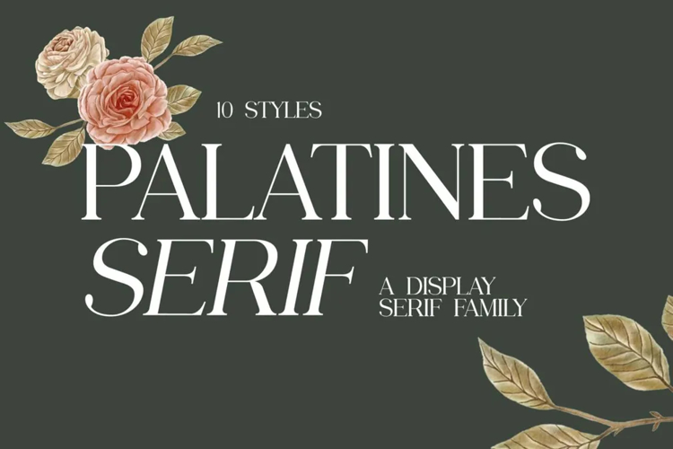 Preview of Palatines Serif Classic Fancy Font