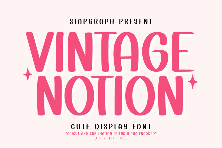 Preview of Vintage Notion Font