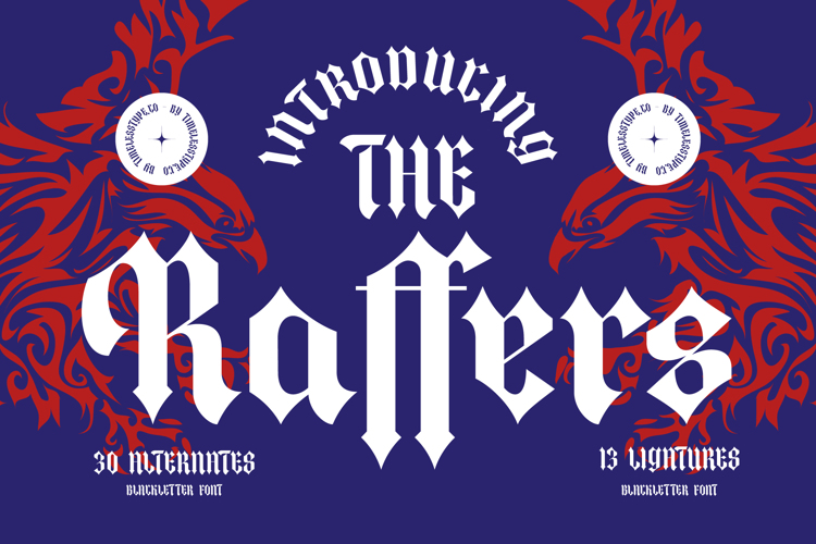 Preview of The Raffers VERSION Font