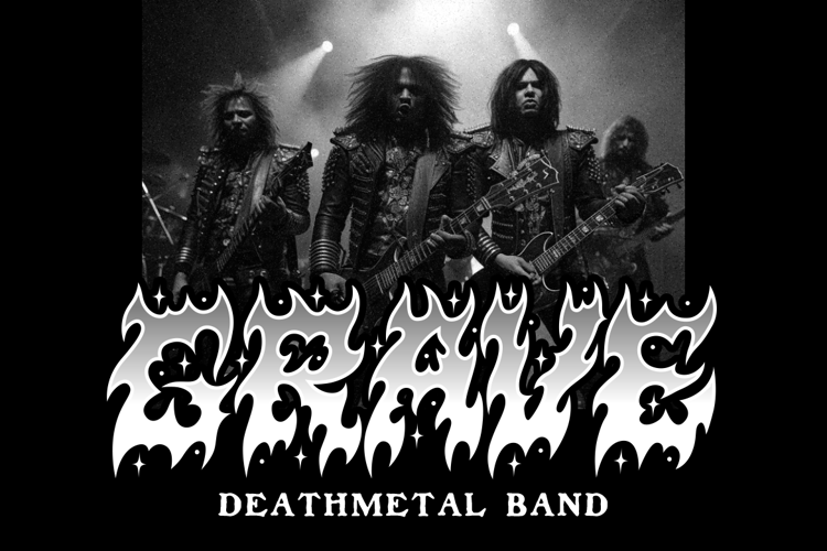 Preview of Darkbeat Outrage Font