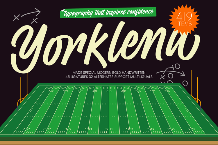 Preview of Yorklend Font