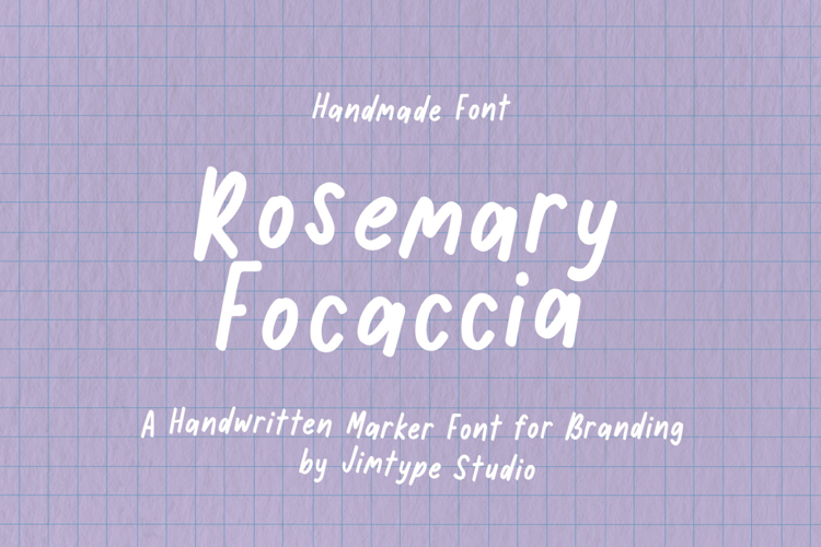 Preview of Rosemary Focaccia Font