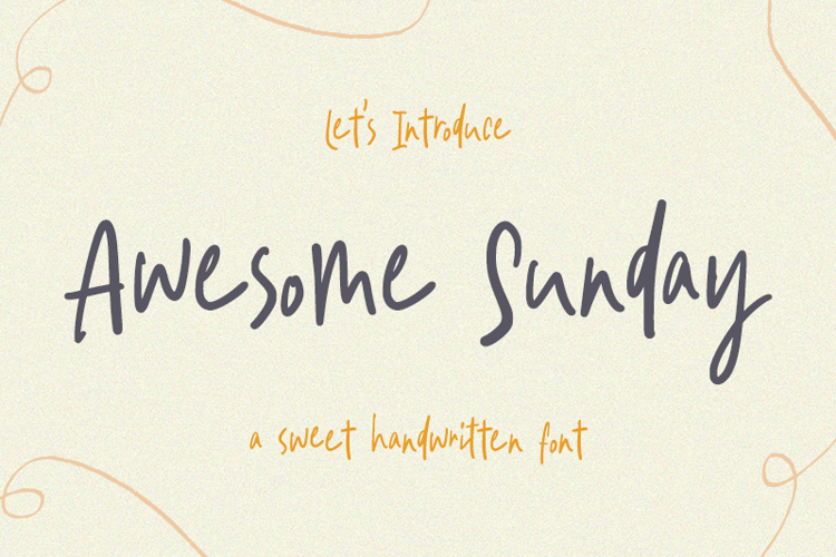 Awesome Sunday Font