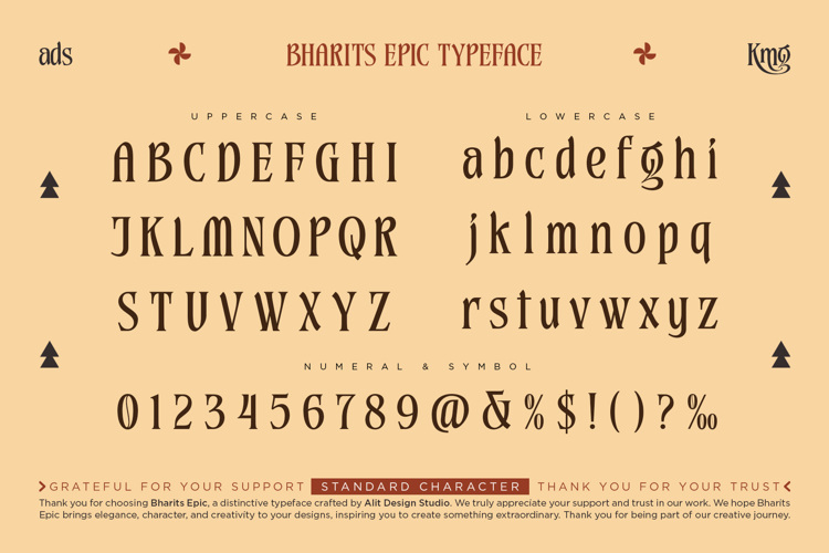 Preview of Bharits Epic Font