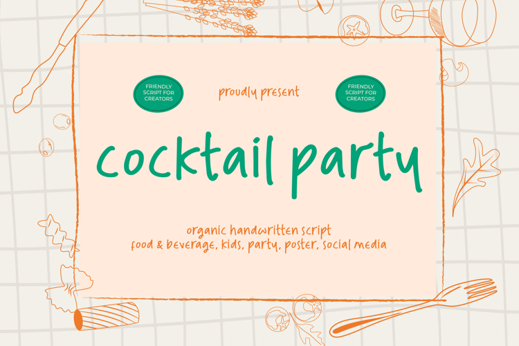 Preview of Cocktail Party Font