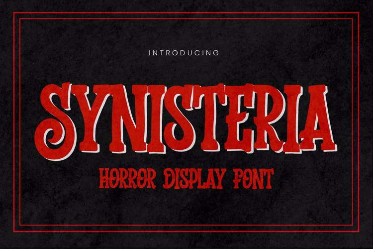 Preview of Synisteria Font