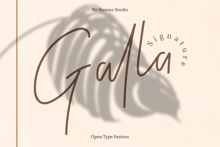 Galla Signature Font