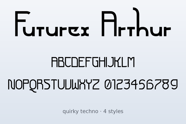 Preview of Futurex Arthur Font