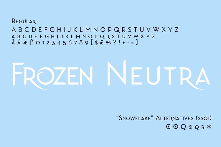 Frozen Neutra Font