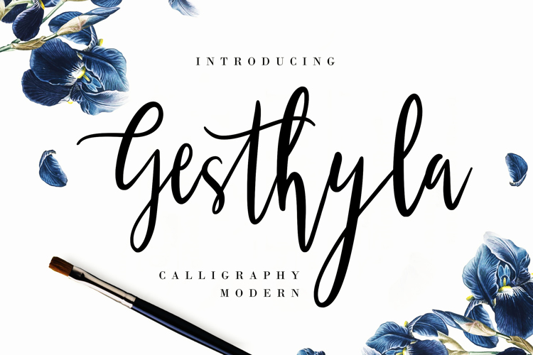 Gesthyla Calligraphy Modern Font