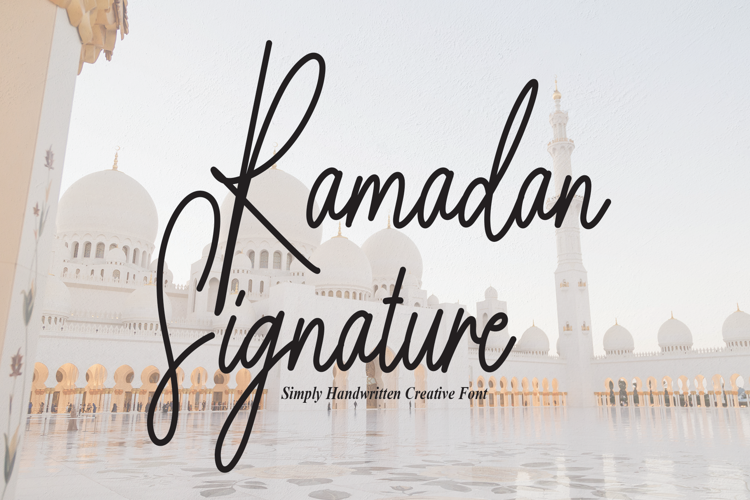 Ramadan Signature Font