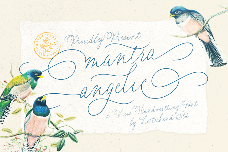 Preview of Mantra Angelic Font