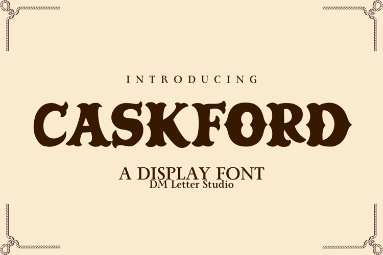 Preview of Caskford Font