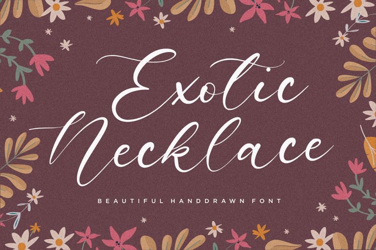 Exotic Necklace Font