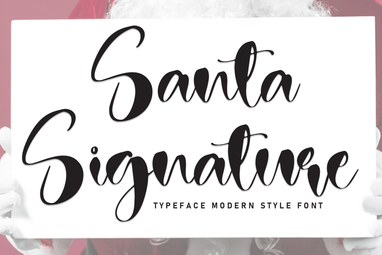 Preview of Santa Signature Font