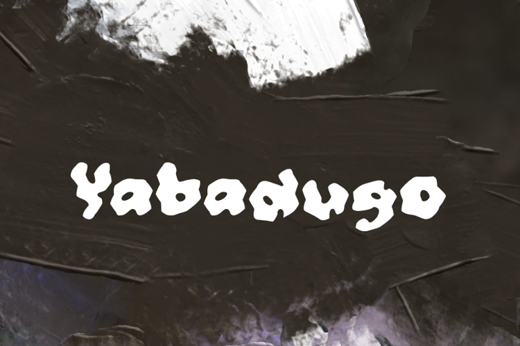 Preview of y  Yabadugo Font