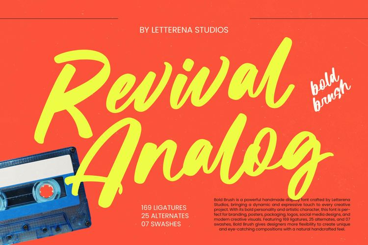 Preview of Revival Analog Font