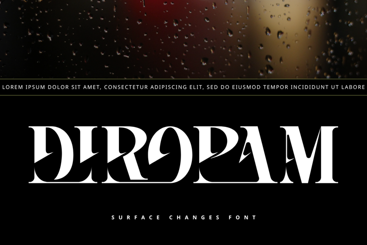 Preview of SURFACE CHANGES Font