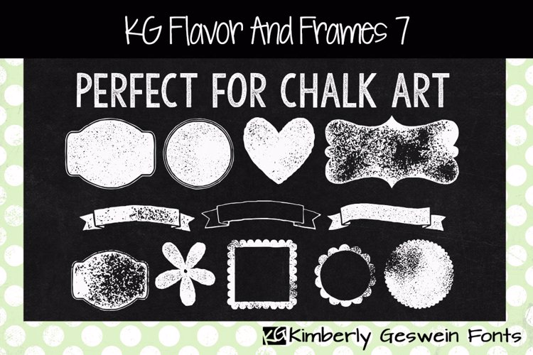 KG Flavor And Frames Seven Font