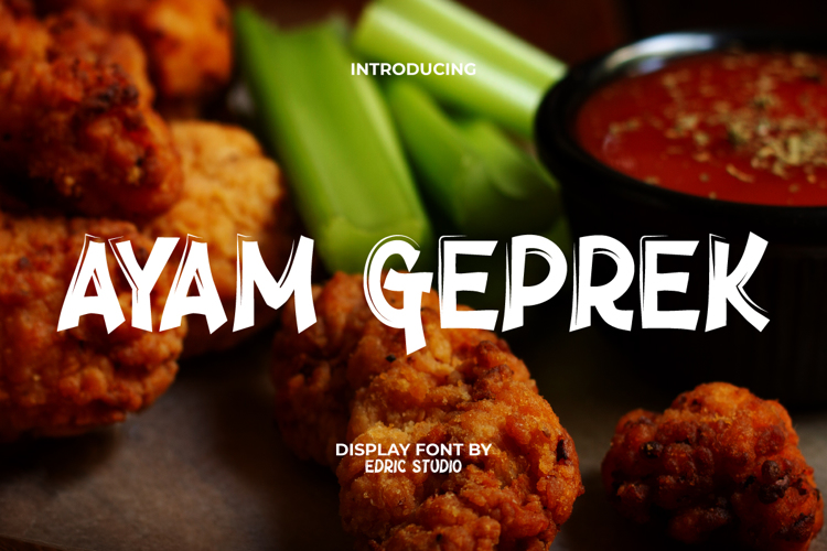 Ayam Geprek Font