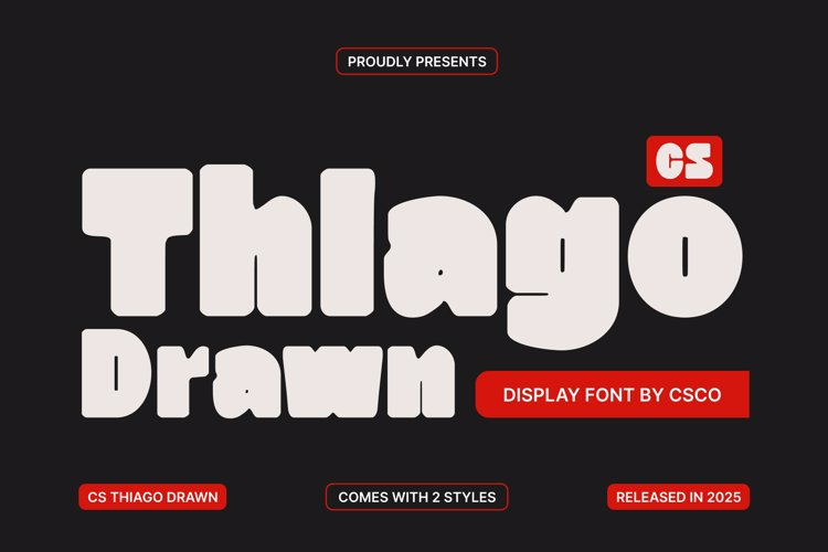 Preview of CS Thiago Drawn Font