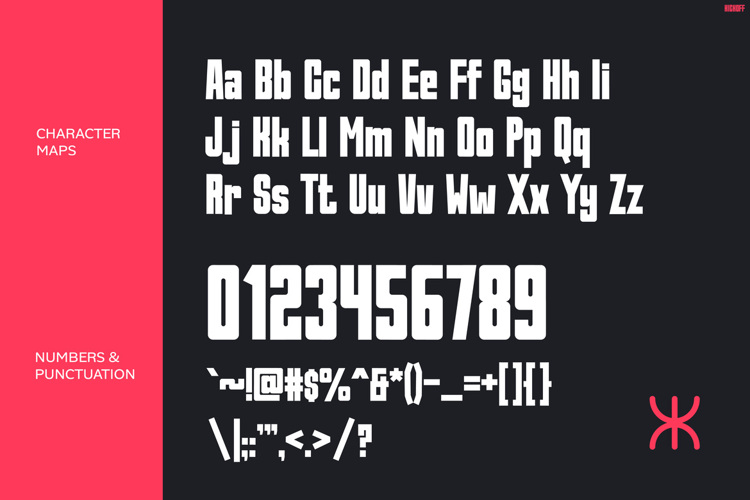 Preview of KICKOFF Font