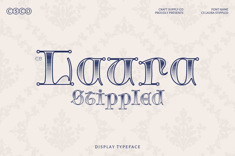 Preview of CS Laura stippled Font