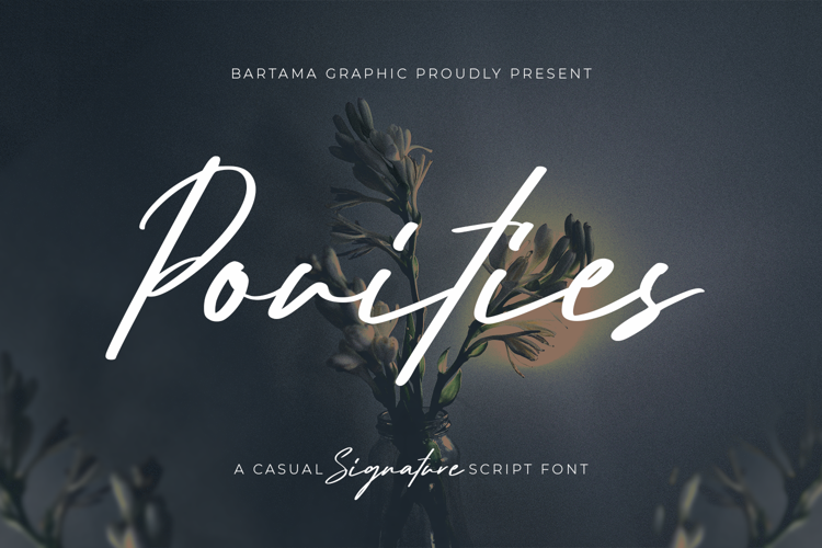 Preview of Pouities Font