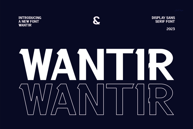 Preview of Wantir Font