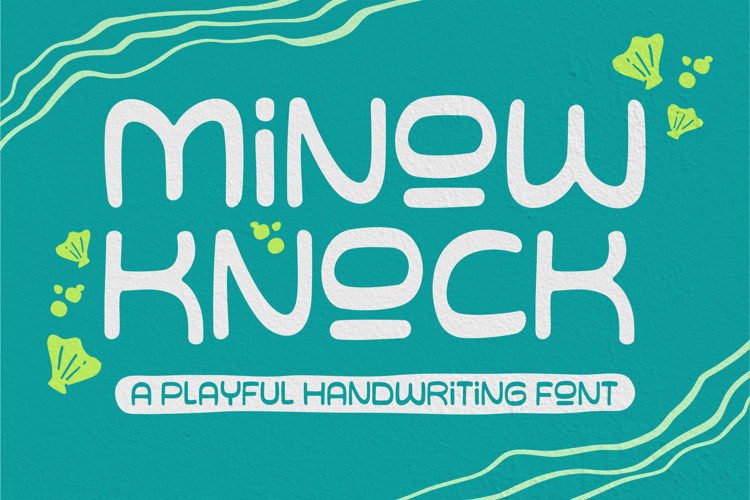 Preview of Minow Knock Font