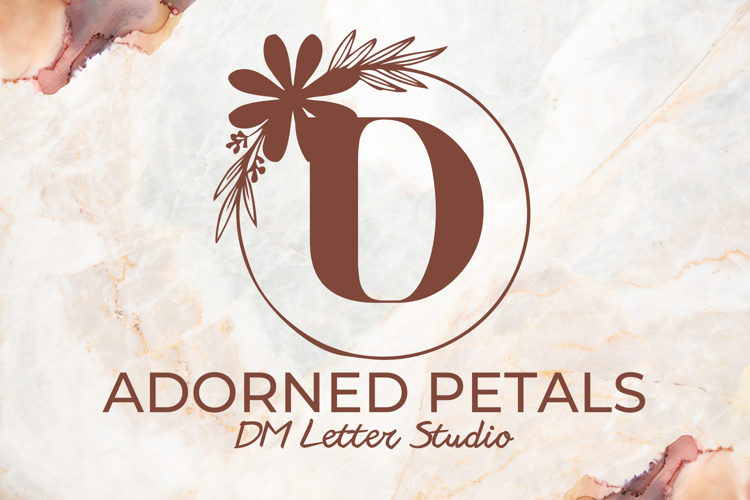 Preview of Adorned Petals Monogram Font