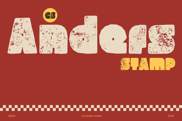 Preview of CS Anders Stamp Font