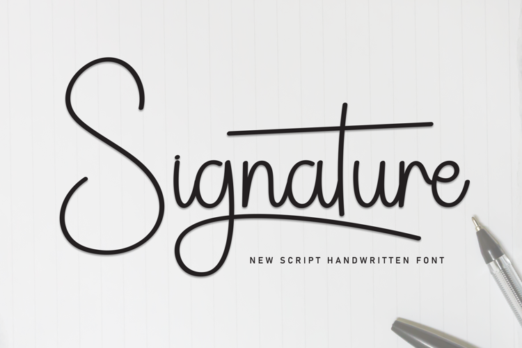 Preview of Signature Font