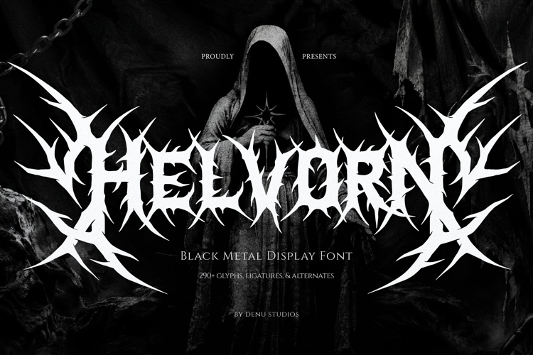 Preview of Helvorn Font