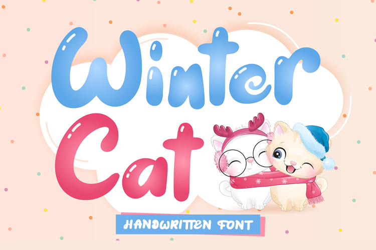 Winter Cat - Handwritten Font