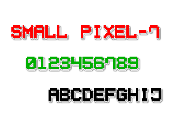 Small Pixel7 Font