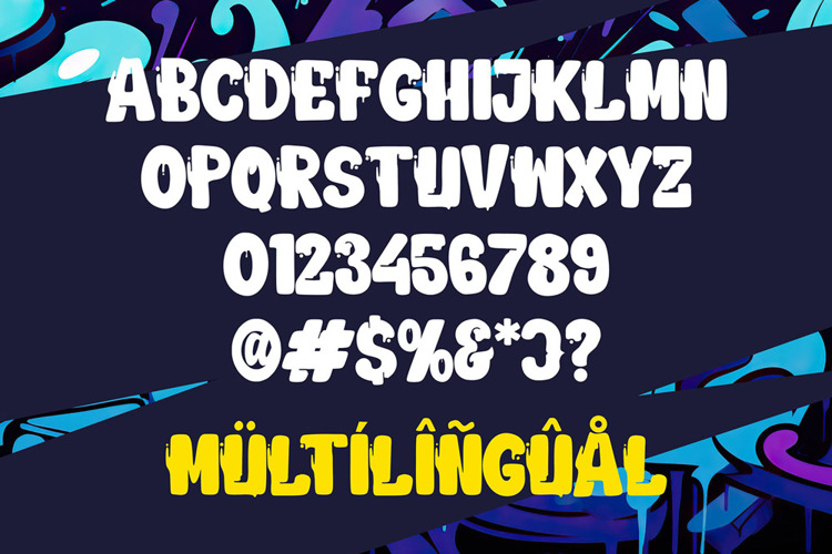 Preview of Blow Grafo Font