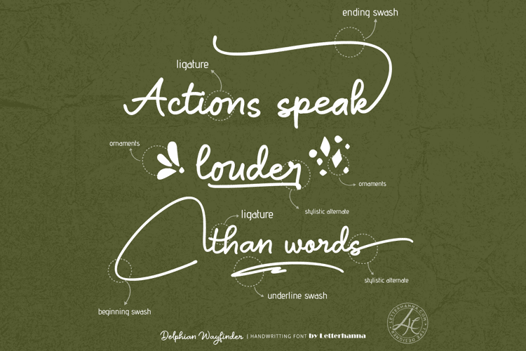 Preview of Delphian Wayfinder Font