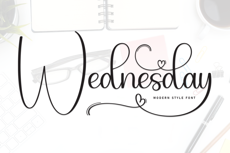 Preview of Wednesday Font