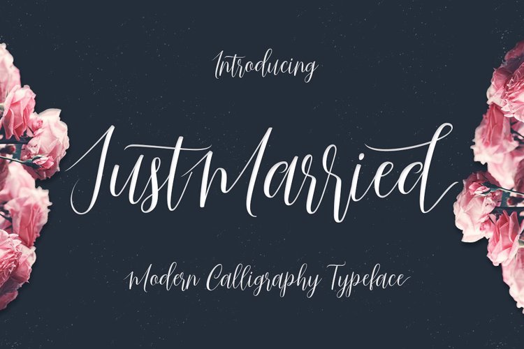 Just Married Script Font