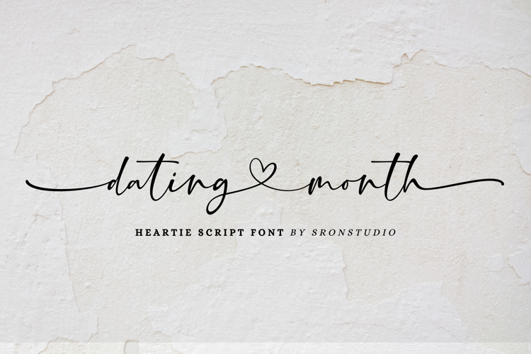 Dating Month Font