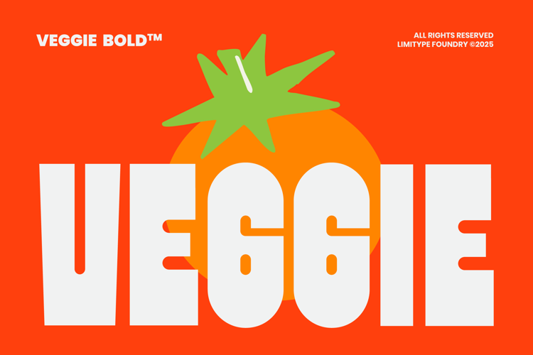Preview of Veggie - Bold Font