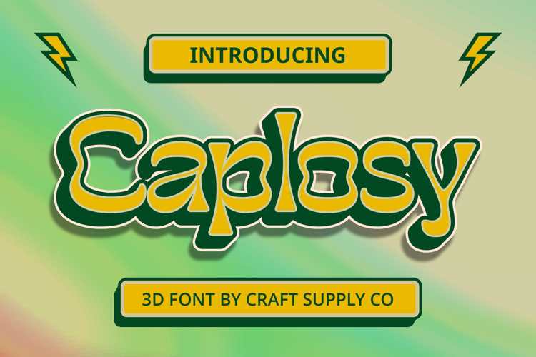 Caplosy 3D Font