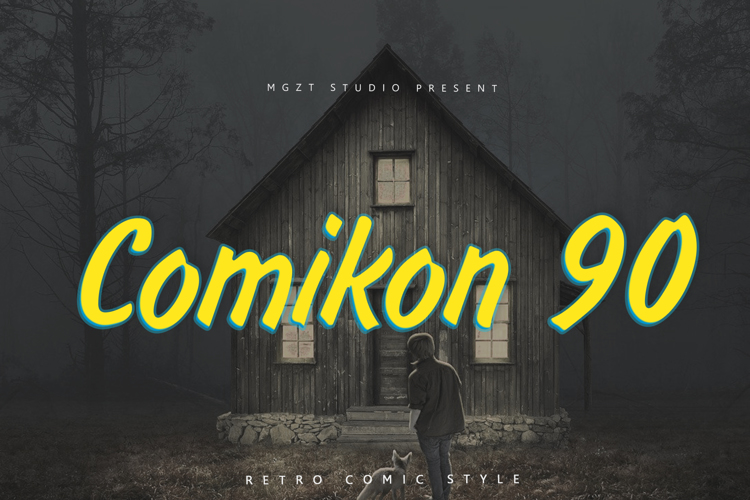 Preview of Comikon 90 Font