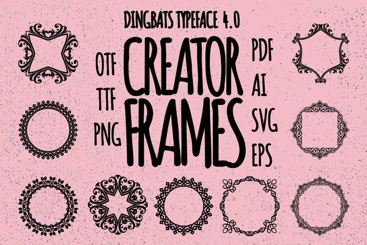 Preview of Frames Creator 4.0 Font