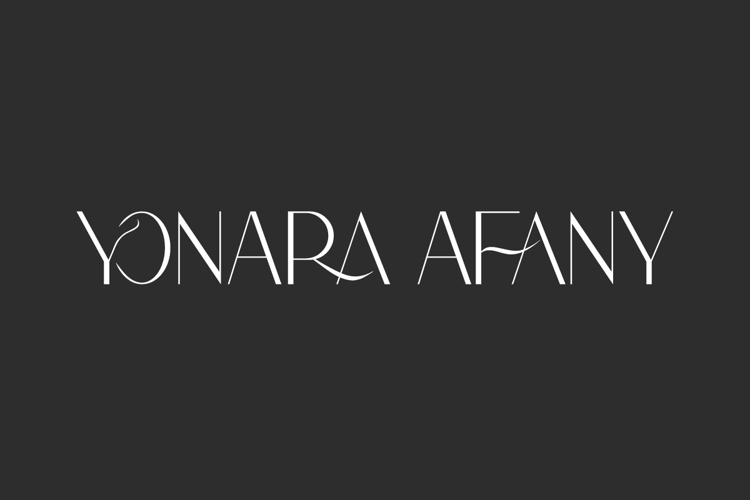 Preview of Yonara Afany Font