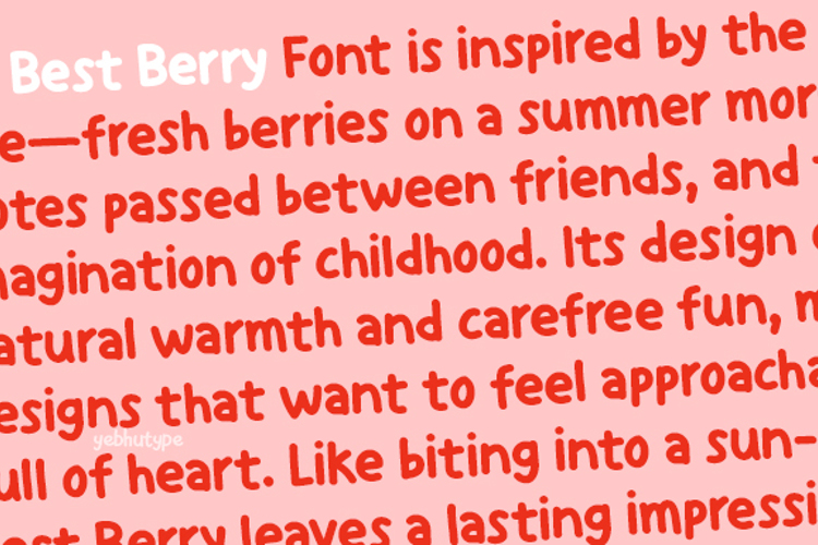 Best Berry Font