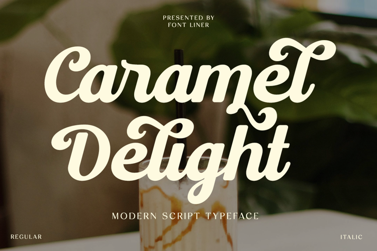 Preview of Caramel Delight Font