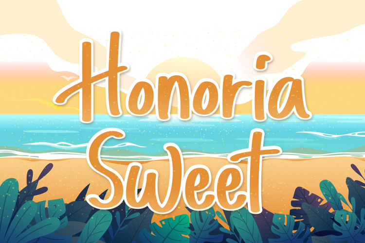 Preview of Honoria Sweet Font